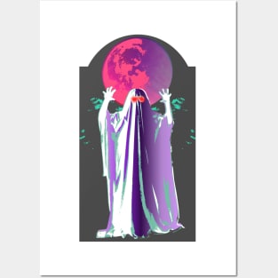 Purple spooky Ghost Posters and Art